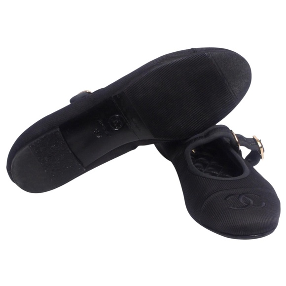 Chanel Black Mary Jane ballet flats - size EU 39.5 / 40 - Picture 4 of 6